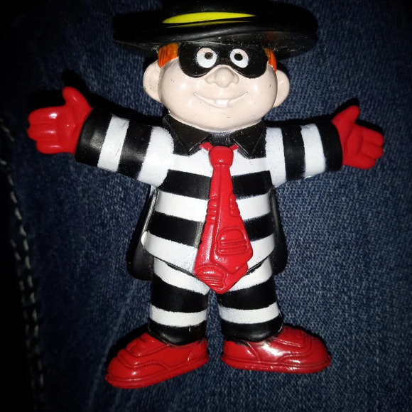 Vintage McDonald's 2.75" HAMBURGLAR PVC Toy Figure 1995 Happy Meal Burger Thief - Picture 10 of 10
